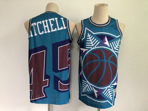 45 Mitchell Jazz Mens Big Face HWC Jersey